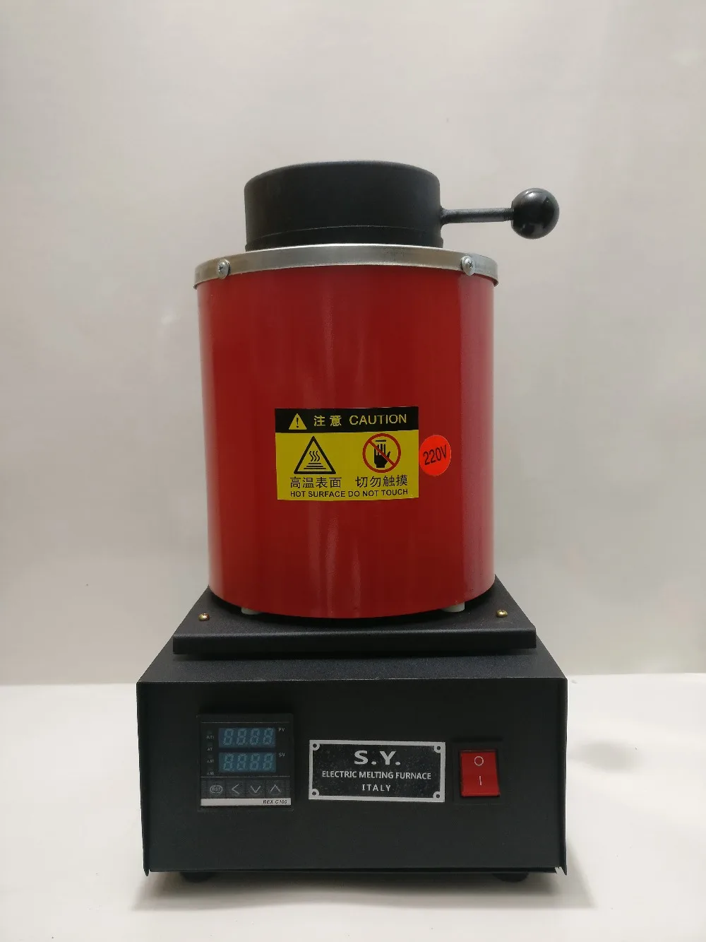 Hornos de fusión pequeños de alta temperatura, horno de fusión de oro con crisol de grafito CE de 2kg - 3