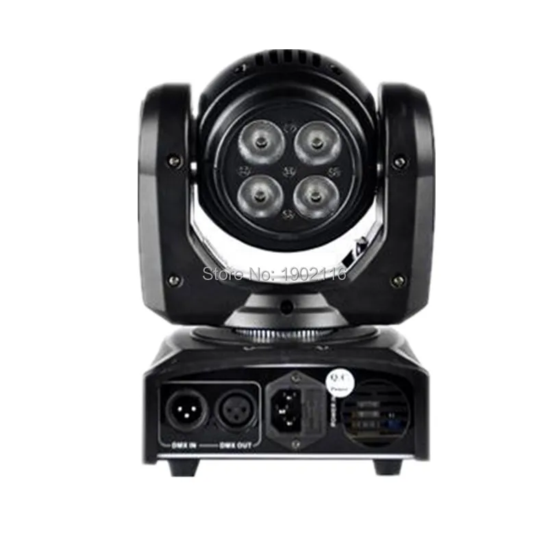 2 шт./лот светодиодный стирка двойными бортами Moving Head Light/4x10 W + 1x10 W Светодиодный луч света этапа/RGBW DMX512 светодиодный Вращающийся DJ точечные