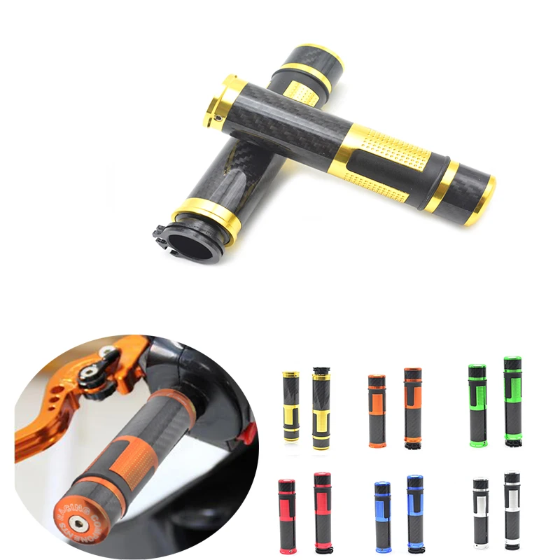 for Universal 22mm 7 8 motorbike scooter CNC handlebar Motorcycle Rubber Handle Bar Hand Grips For