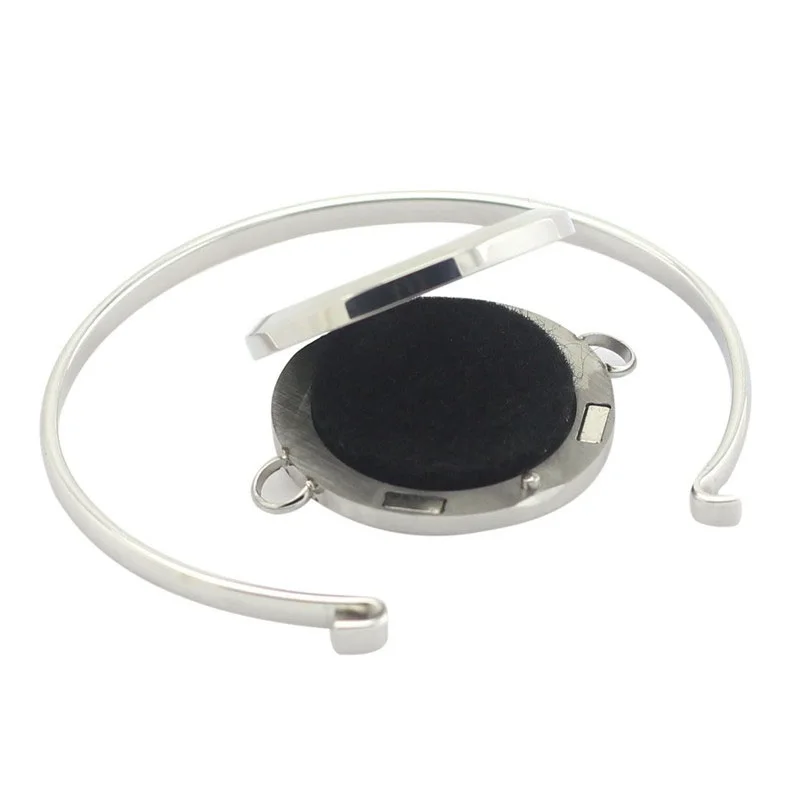 Angle-Design-Diffuser-Bangle-30mm-Magnet-Perfume-Locket-Bangle-Round-Stainless-steel-Aromatherapy-Essential-Oil-Diffuser