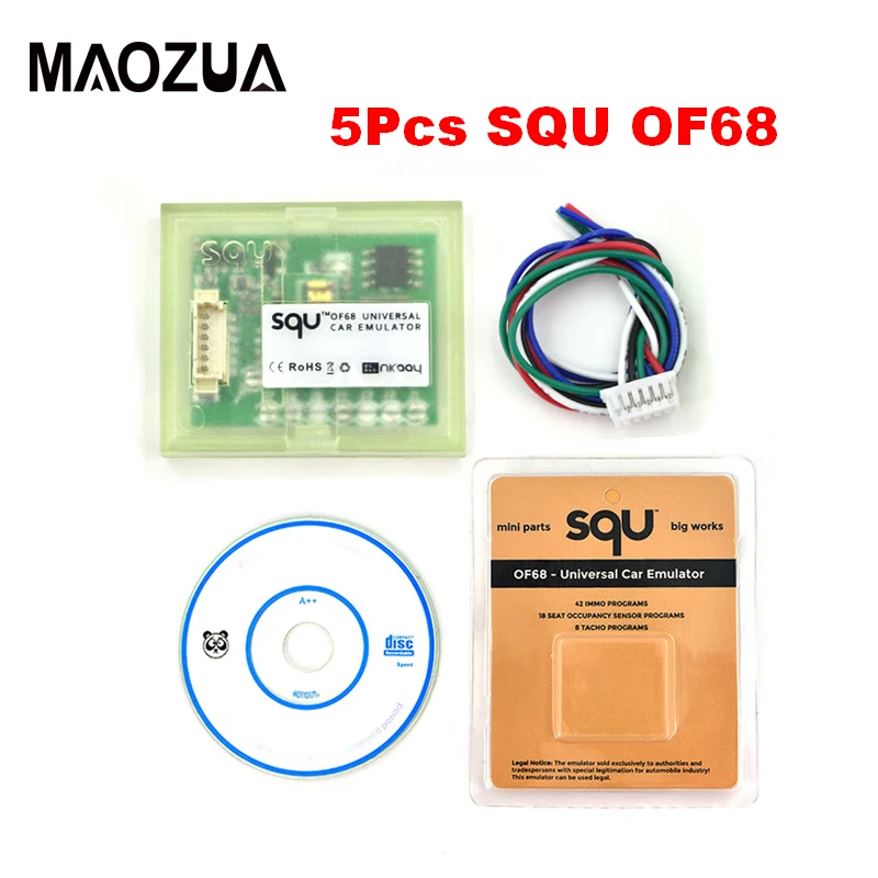 

5pcs lot SQU OF68 Universal Car Emulator Signal Reset Immo Programs Place ESL Diagnostic Seat Occupancy Sensor Tool Car Styling