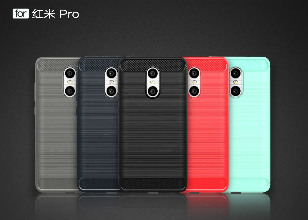 Ultra Slim Case для Xiaomi Redmi Pro Чехол из углеродного волокна Мягкие TPU чехол редми S2