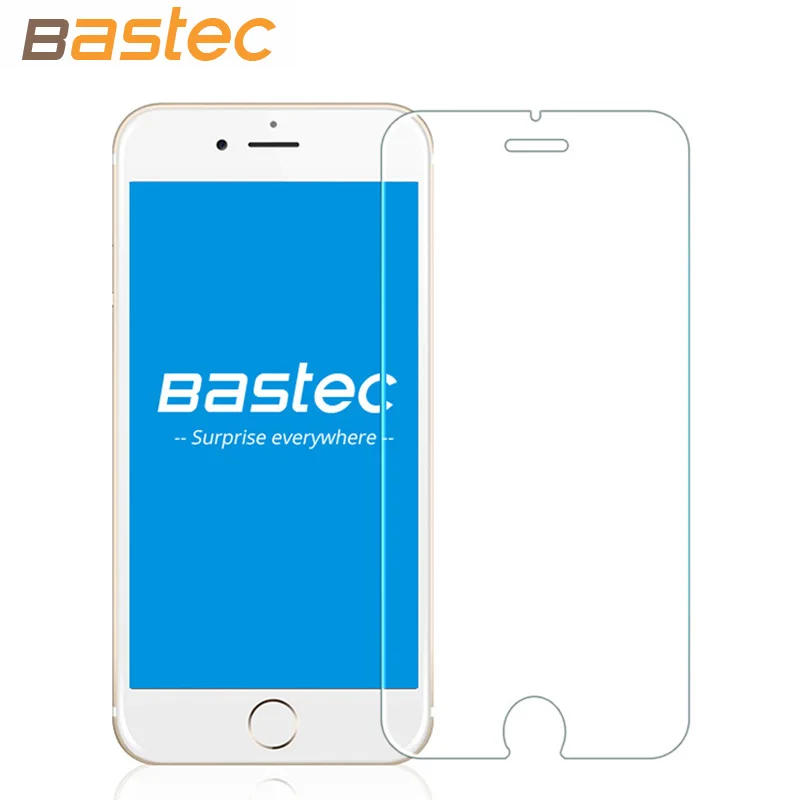 Bastec 2 pcs/lot HD Clear Protective Film 0.26mm 2.5D Curved Edge Tempered Glass Screen Protector for iPhone 6 6s Plus 5 5s SE 
