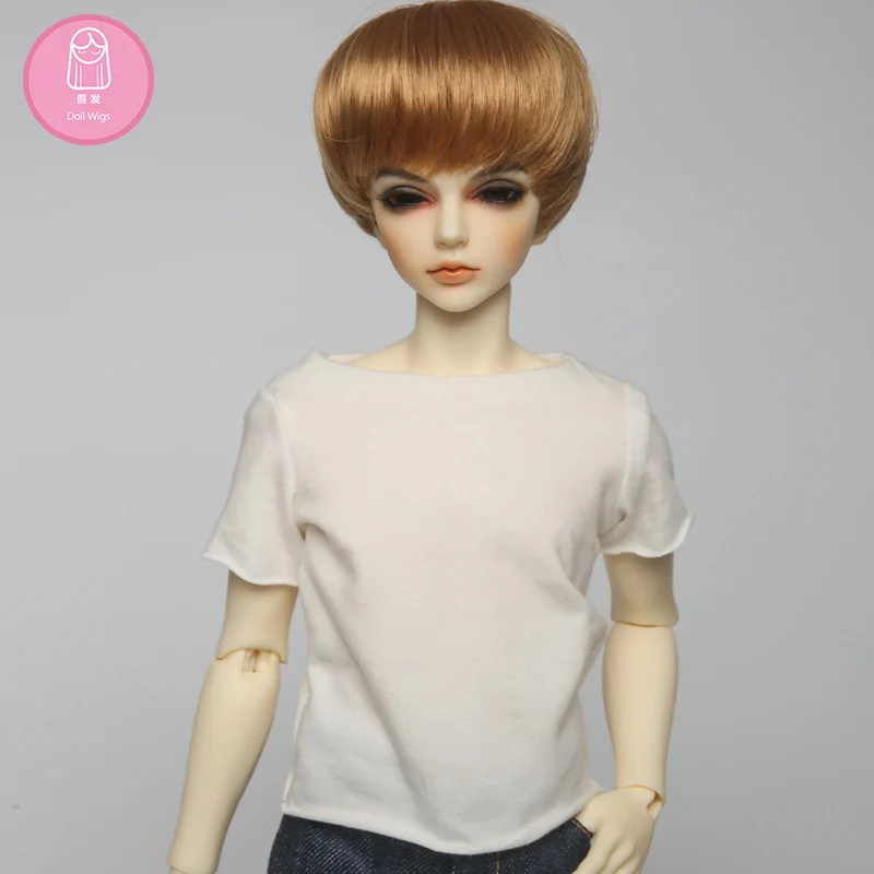 Wig For Doll bjd wig 7 8 inch 1/4 high temperature wig boy short hair