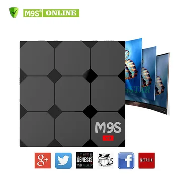 

M9S V6 4K 1GB 8GB Rockchip RK3229 Android7.1 OTT TV Boxes RKMC 17.5 2.4G Wifi Streaming Media Player + Wireless keyboard