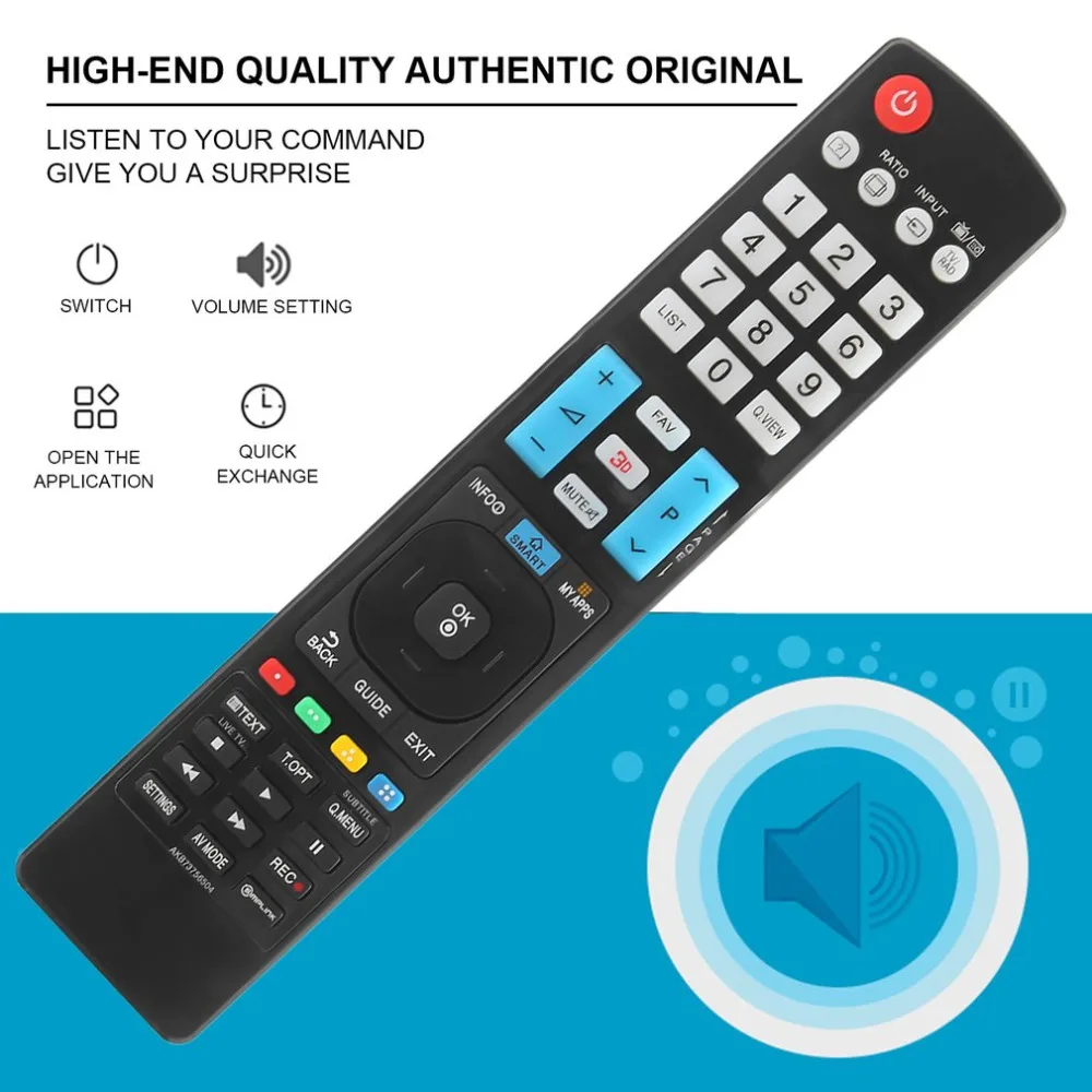 Универсальный пульт дистанционного управления подходящий для LG TV akb73756601 AKB73756510