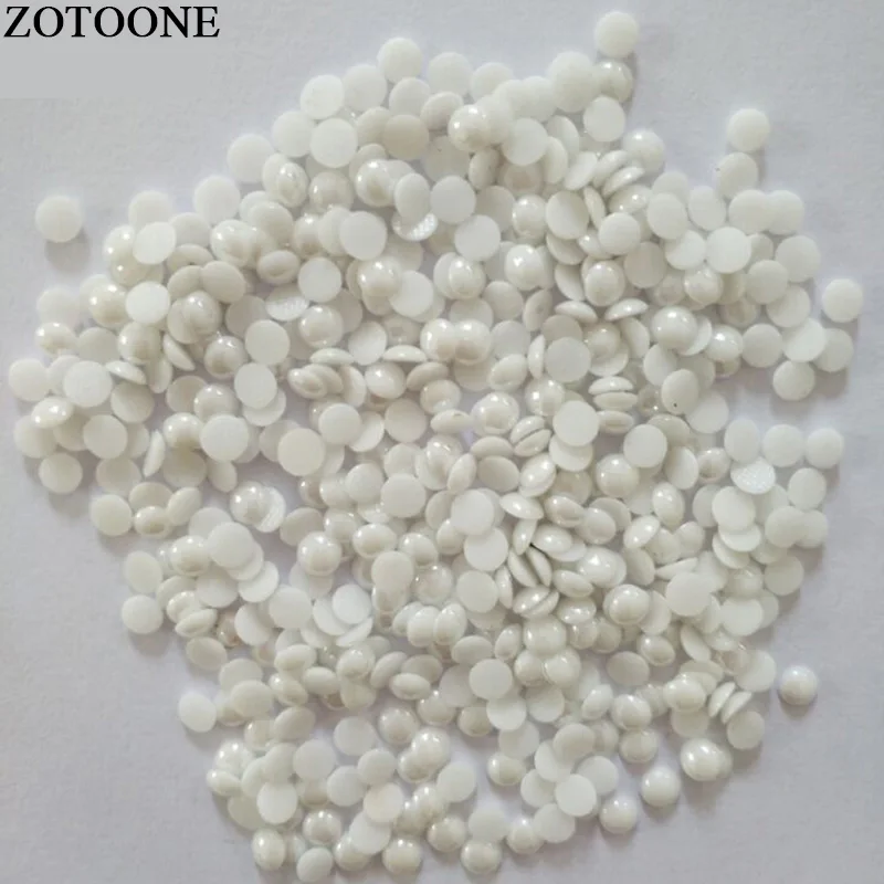 ZOTOONE 2/3/4/6 мм 1440/2880 шт. полимерная глина стразы наклейки для ногтевого дизайна