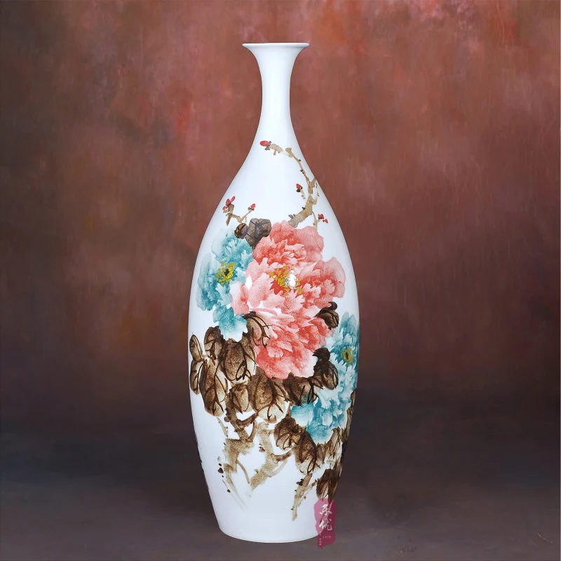 Jingdezhen ceramics blossoming flower vase Huang Xiaoling new fashion
