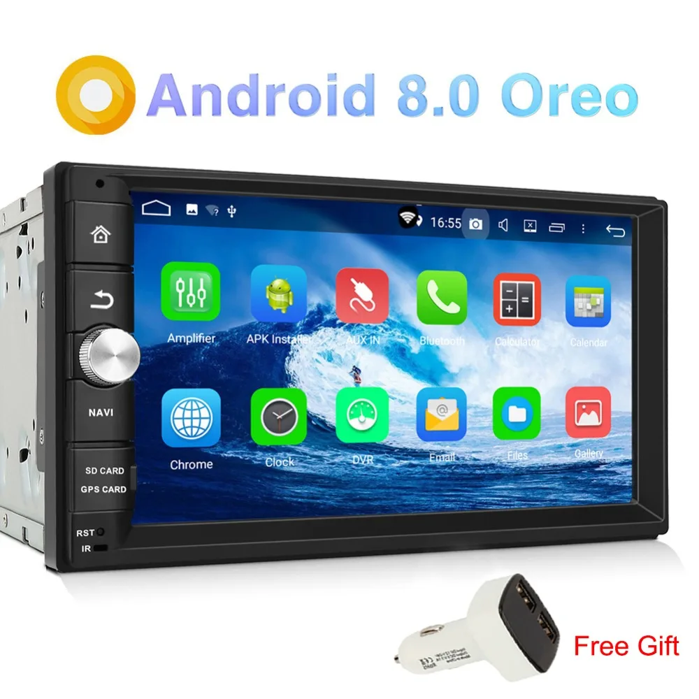 

Pumpkin Octa Core RAM 4G ROM 32G 2 Din7"Android 8.0 Universal Car Stereo Fast Boot Radio WiFi GPS Navigation Audio Player NO DVD