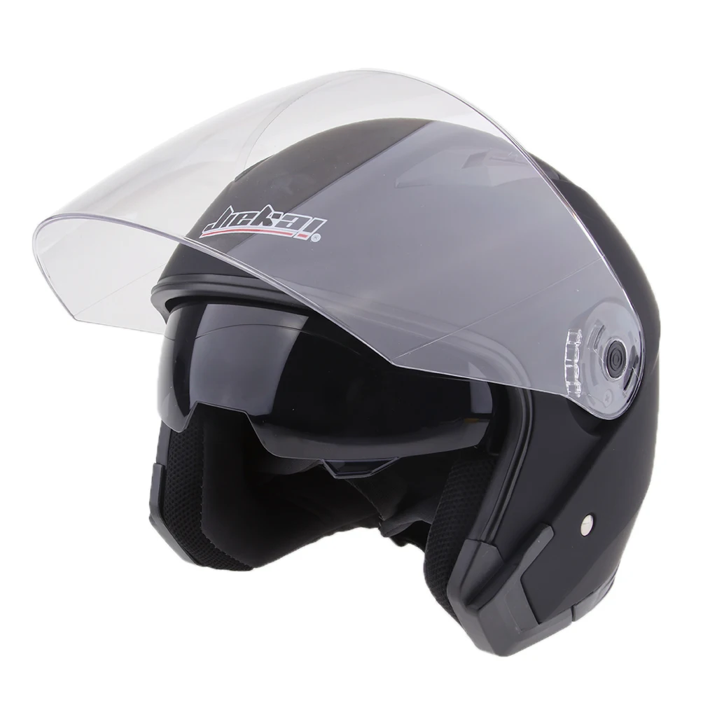  1 Piece  ABS plastic Motorcycle 3/4 Open Face Helmet with Full Face Shield Visor Sun Shield Full Face Helmet 