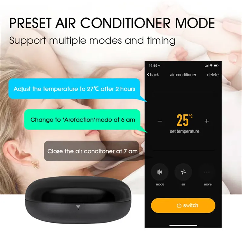 Smart Home for IR Remote Control Infrared Universal Smart Life Tuya APP Control TV DVD AUD Works with Alexa Google Home