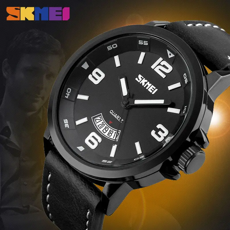 SKMEI 2020 Топ Reloj Для мужчин кварцевые часы с большим циферблатом военная Униформа