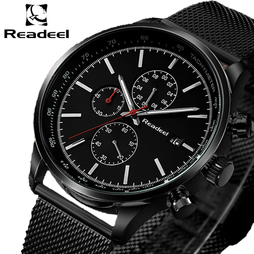 Readeel Fashion Mens Watches Top Brand Luxury Quartz Watch Men Casual font b Slim b font
