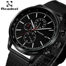 Readeel Fashion Mens Watches Top Brand Luxury Quartz Watch Men Casual font b Slim b font