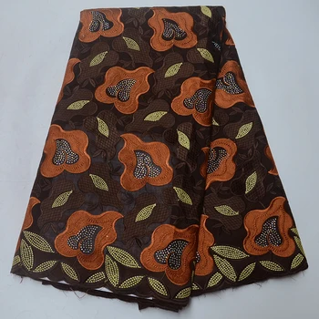 

SY9597-7 Swiss voile lace in Switzerland embroidery African tulle french Swiss Nigerian cotton dry Korean lace fabric Stones