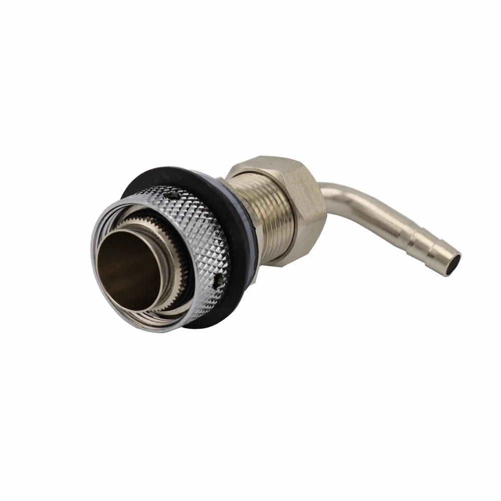 Adjustable Beer Tap Faucet G58 Long Shank With 8mm Barb Elbow Draft Beer Dispenser Home brewing Nipple Shank Assembly (13)