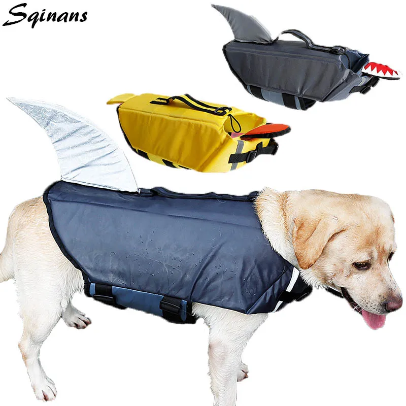 Sqinans Dog Life Jacket Safety Vest Summer Surfing Swimming Puppy