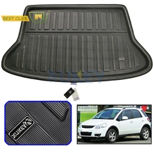 Tapis de coffre arrière adapté à la SUZUKI SX4 2006 – 2013, tapis de protection pour coffre arrière, plateau de chargement, tapis de sol, 2007, 2008, 2009, 2010, 2011