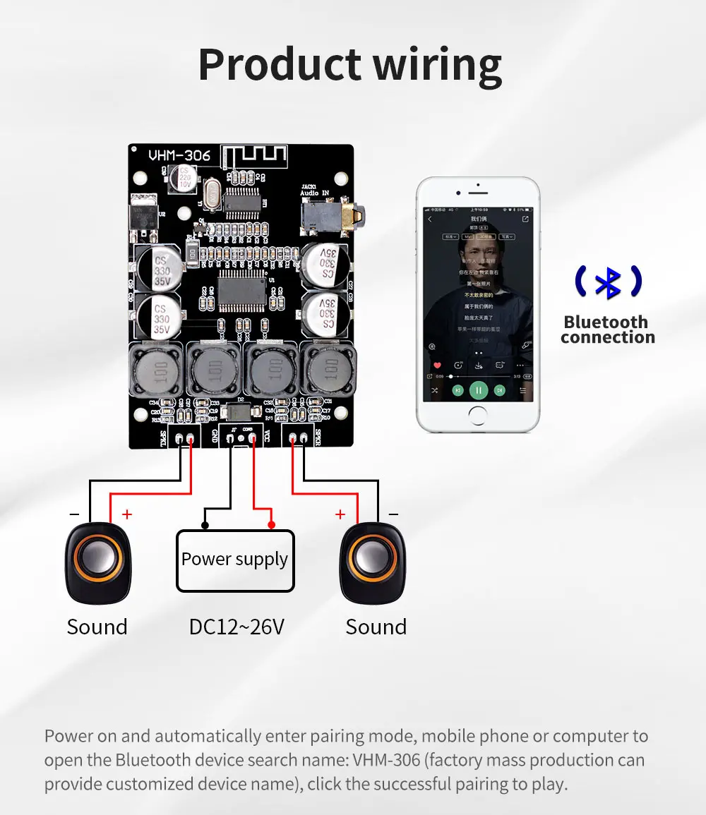 TPA3118 2x30 Вт 9-26 в DC стерео аудио Bluetooth 4,2 цифровой усилитель мощности доска diy игрушки модель amplificador усилители D3-001