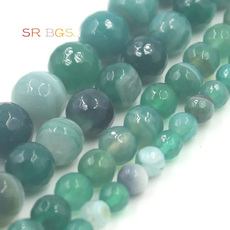 

Free Shipping Hot Sale Faceted Green Stripe Onyx Round Natural Gems Stone Loose DIY Beads 6mm 8mm 10mm 12mm