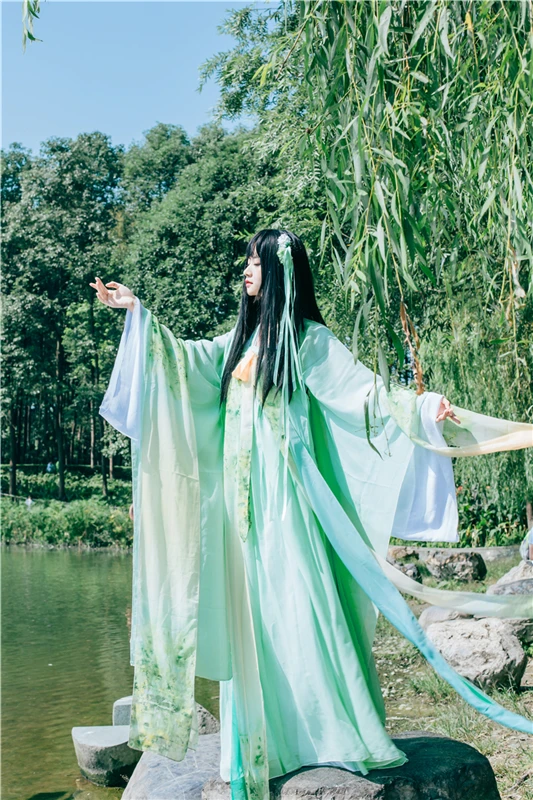 Традиционная одежда hanfu для косплея, женское платье императрицы древней династии Тан, красный, белый, желтый, для женщин, Древний китайский - Цвет: color4