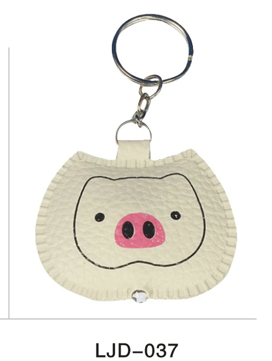 Animal Pig Keychain Light custom Mini LED Flashlight Keychainin Badge