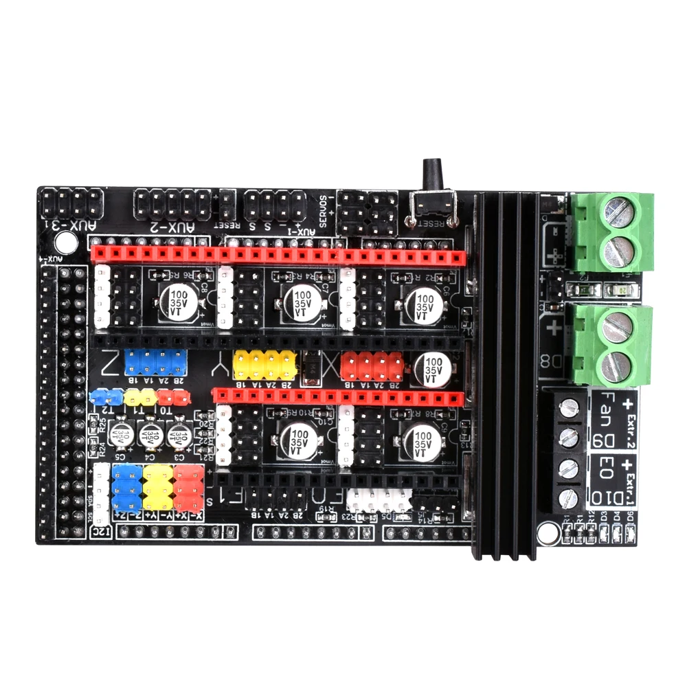 Ramps 1,6 Plus обновленная база Ramps 1,6 1,5 1,4 материнская плата управления до A4988/DRV8825/TMC2208/TMC2130 драйвер части 3d принтера