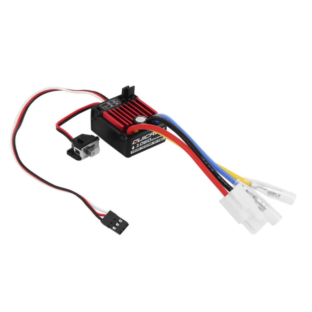 Оригинальный щеточный регулятор скорости Hobbywing quirun 1060 60A для 1/10 щеточного