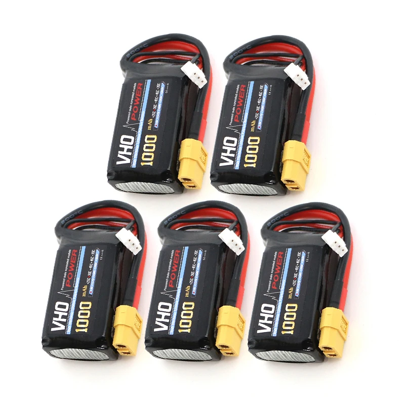 VHO 1 шт. lipo Батарея 7.4 В 1000 мАч 30C 2 S XT60/XT30/tx Разъем для RC drone вертолеты моделей