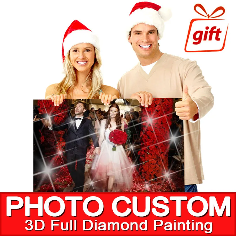 

5D DIY Diamond Painting Private custom! Photo Custom! Make Your Own Diamond Painting 3D Full Drill Diamond Rhinestone Embroidery