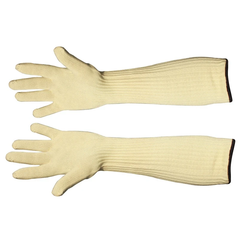 

1Pair Long Anti-cut Working Gloves Metal Stainless Steel Wire Cut Resistant Gloves Anti-knife Tactical Butcher Protective Gloves