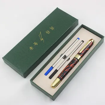 

JINHAO 250 Fashion Cute colours Rollerball Pen 0.7mm Nib Gold Trim Removable black/blue Ink refills Top selling