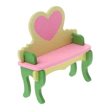 Детская деревянная мебель кукольный дом миниатюрная кровать для ванной гостиная детская игрушка GiftRamadan фестиваль подарок