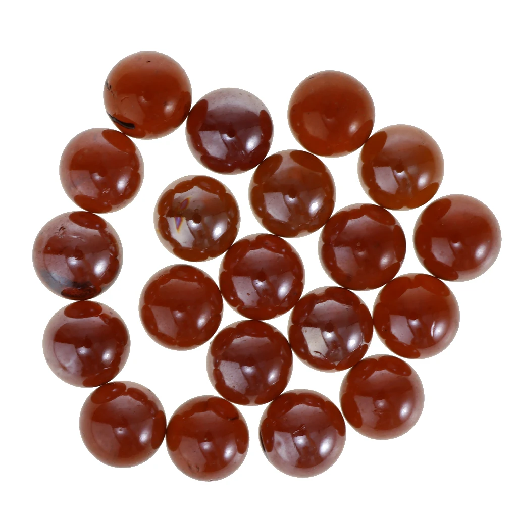 

20Pcs 16mm Red Glass Marbles Balls Vintage Game Toy for Kids, Traditional Classic Ball Game Toys for Children