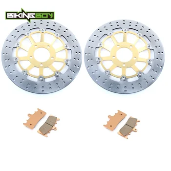 

BIKINGBOY Front Brake Discs Disks Rotors Pads For Suzuki GSF 1200 Bandit 2001-2005 GSF 1200 Bandit S K1-K5 01 02 03 04 2005