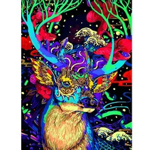 Взрослые 300/500 шт. s головоломки Фэнтези олень Мультяшные деревянные головоломка для детей 500 шт. обучающая игрушка Рождественский подарок Пазлы