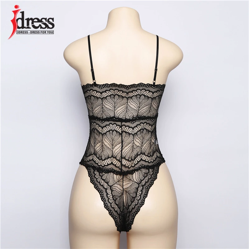 IDress Sexy Lace Womens See Through Bodysuit Bodycon Jumpsuit Summer Rompers Womens Jumpsuit Body Overalls Feminino Playsuit (2)