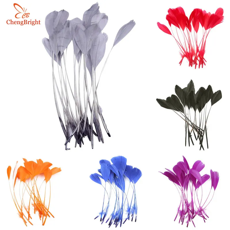 

CHENGBRIGHT 20pcs Beautiful Goose Wing Feathers 5-7 "/ 13-18cm Long DIY Jewelry Decorative Accessories Decorative Feathers