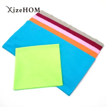 

6 Color 25*25cm Suede/knitted fabric Cleaning Cloths Wipes for Lenses Camera Computer Screen Glasses Eyeglass Cleaning Cloth