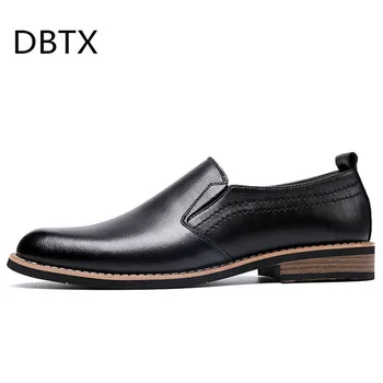 

Luxury Brand Leather Concise Men Business Dress Pointy Black Shoes Breathable Formal Wedding Basic Shoes Men 730
