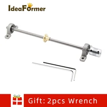 1 Set T8 Trapezoidal Lead 8mm Pitch 2mm Lead Screw + Brass Nut + KP08 Bearings Bracket + 5 to 8mm Coupling Moving system kit 1 Set T8 Trapezoidal Lead 8mm Pitch 2mm Lead Screw + Brass Nut + KP08 Bearings Bracket + 5 to 8mm Coupling Moving system kit
