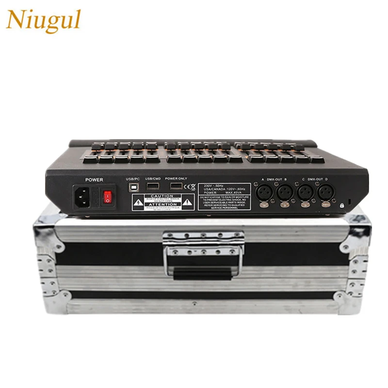 

M-A ONPC Fader Wing /Pusher Wing Stage Light Controller With Fight Case 4pcs Dmx Output DJ Lighting Console Command Wing