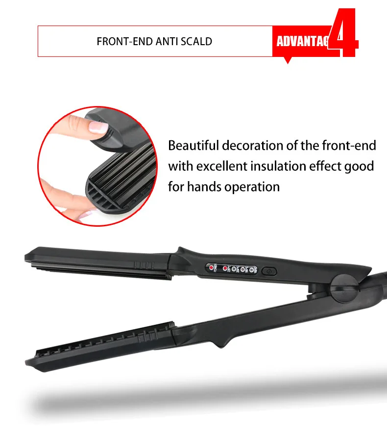 Intercambiáveis Cerâmica Plana Ferro De Ondulação Curling Iron styling
