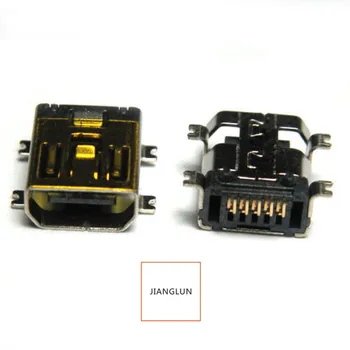 

JIANGLUN 100Pcs Mini USB Jack Female Socket Connector 10 Pin SMT