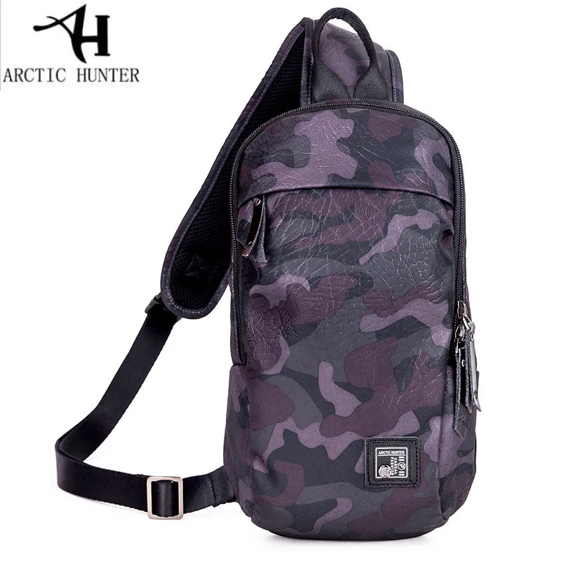 

Waterproof Man Casual Messenger Bag Fashion Smart Travel Bag Black Camo Shoulder Bag Chest Pack Bag Crossbody Sling Bag for Ipad