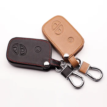 

High Quality Leather Car Key Kit For Lexus CT200h ES 300h IS250 GX400 RX270 RX450H RX350 LX570 Key Cover Key Case 3 button