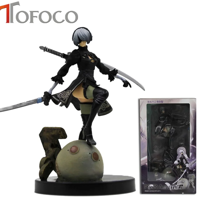 TOFOCO 15 см Nier Automata 2B Yorha No.2 Тип B ПВХ экшн-фигурка Коллекционная модель Ps4 фигурка