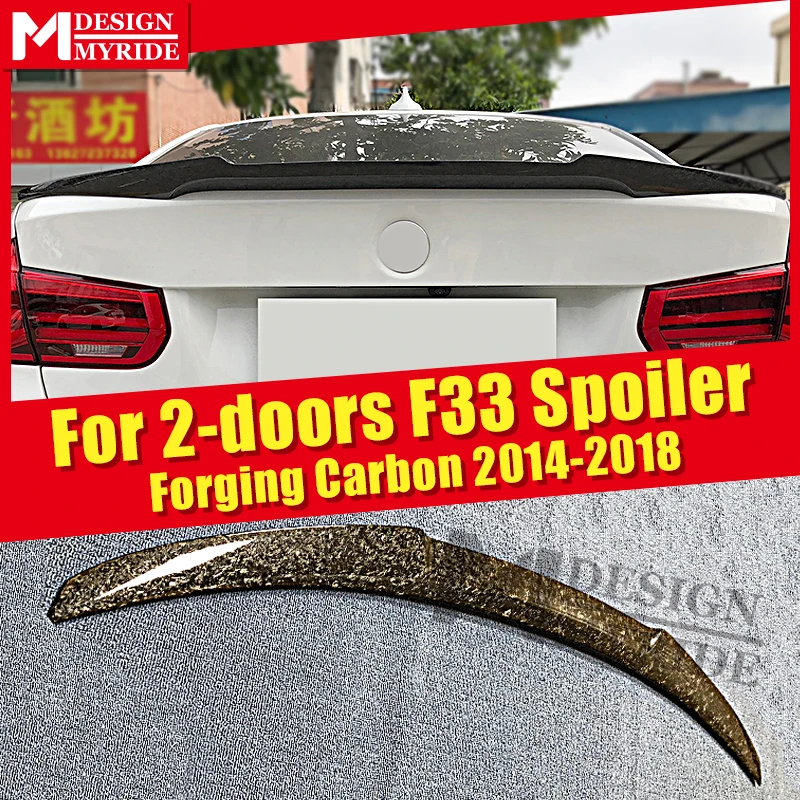 

For BMW 4 series F33 2-door Convertible Rear trunk Spoiler Wing AEM4 Style Forging Carbon 420i 430i 430iGC Rear Tail Wing 14-18