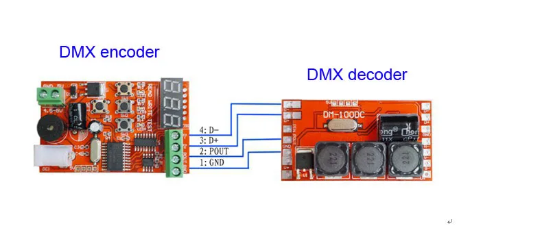 1X Высококачественный DMX кодировщик для настройки декодера экономичный