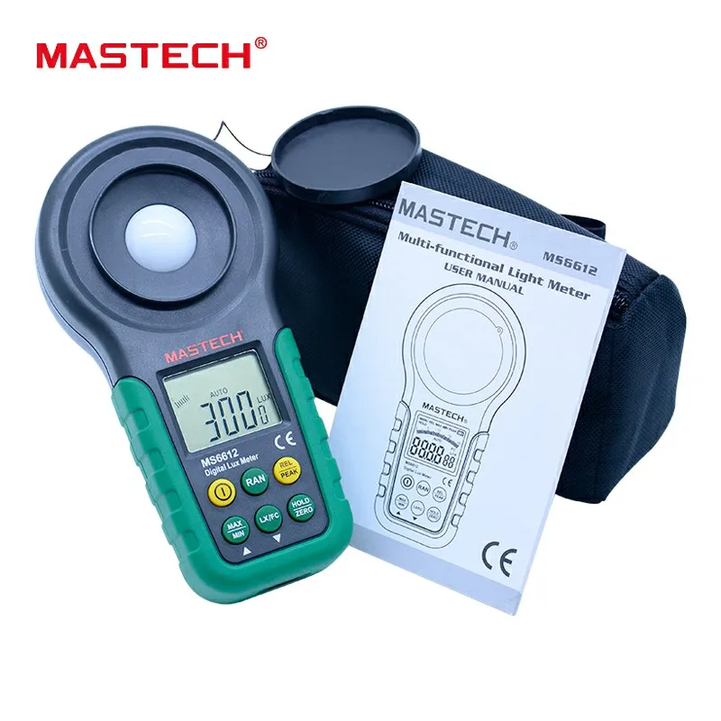 Люкс метр mastech ms6612S 200000 люкс светильник измерительные характеристики